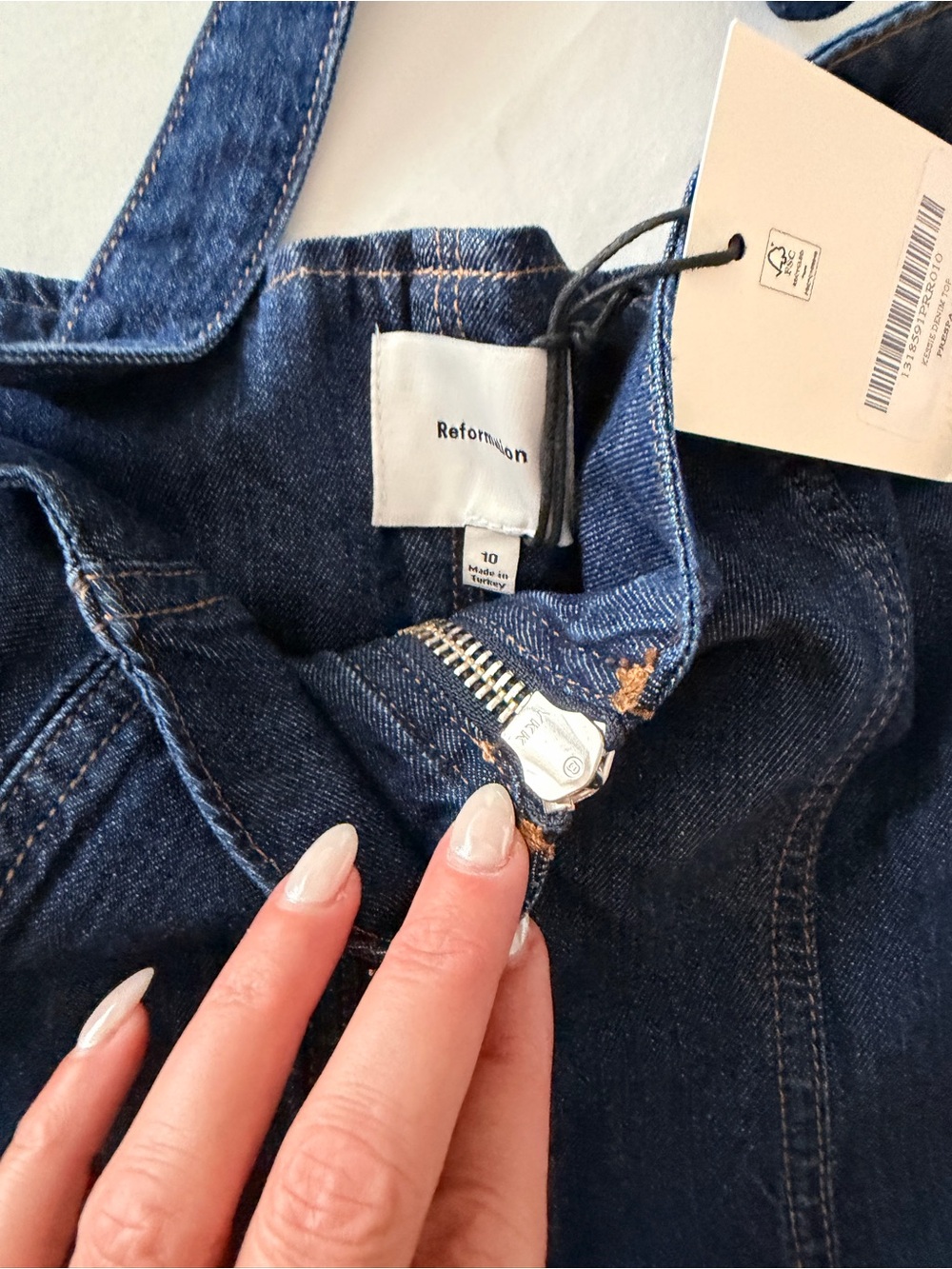 Reformation Kessie Denim Top - Picture 6 of 6